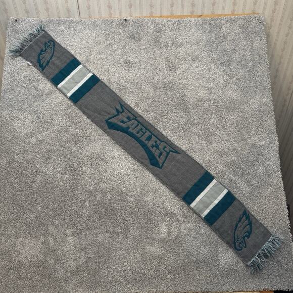 Philadelphia Eagles NFL FOCO Big Logo Reversible Scarf Winter - Picture 1 of 7